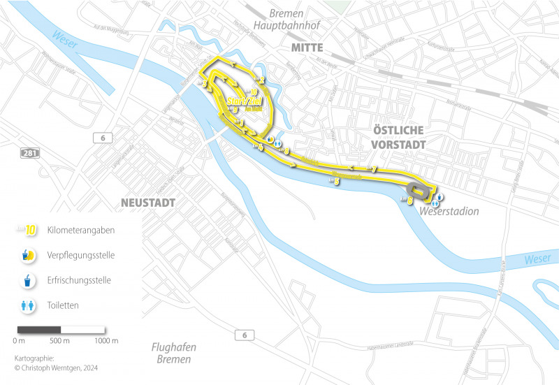 Laufstrecke 10km