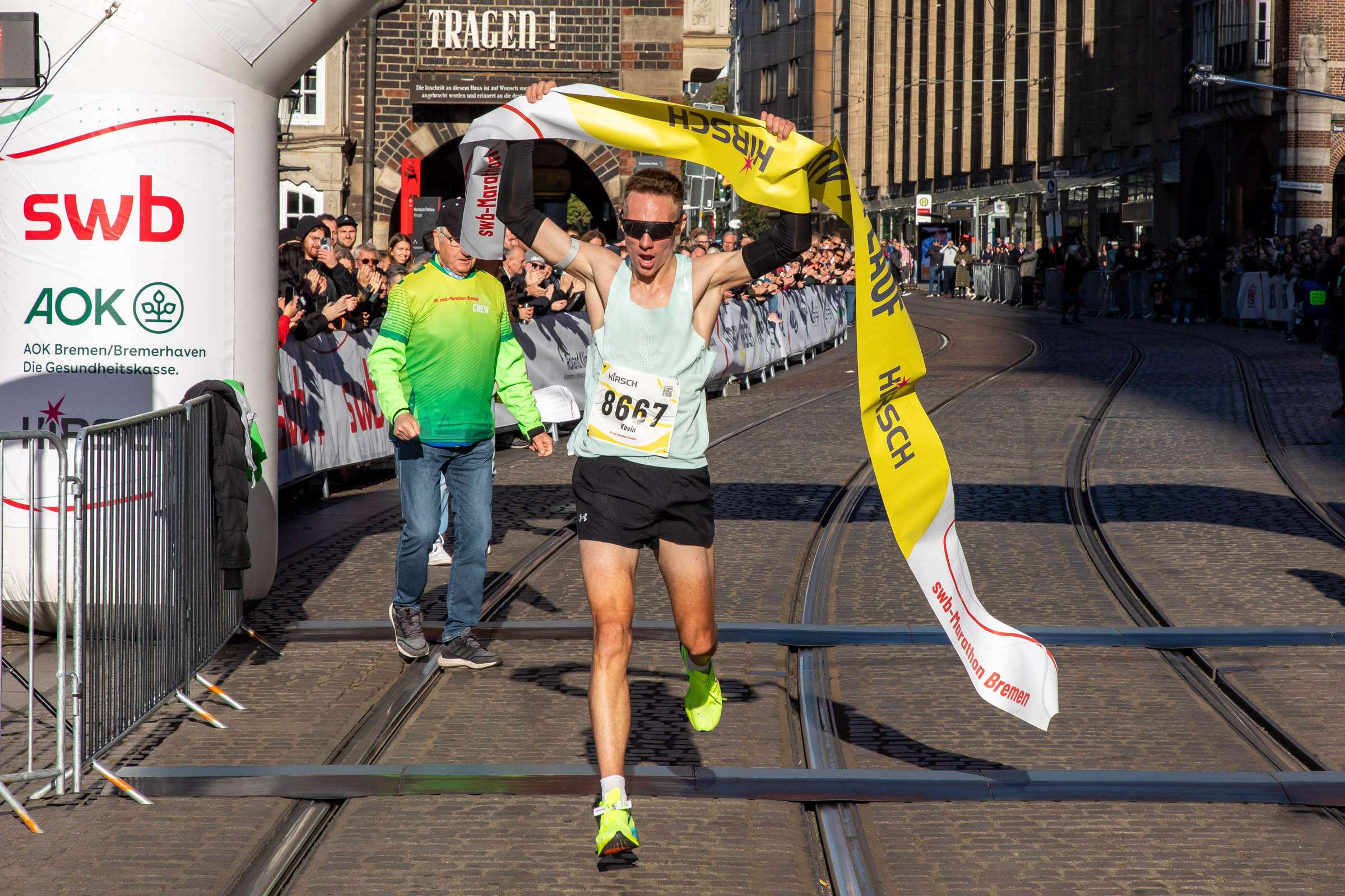Bild von Zieleinlauf Läufer